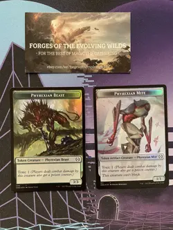 Phyrexian Beast Phyrexian Mite Foil Token - ONE Phyrexia All Will Be One - Image 1