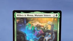 Mikey And Mona Mutant Sitters NM Mtg Commander TMC 125 - Image 2