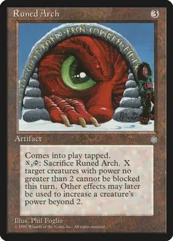 Runed Arch NM/M Ice Age Artifact Mtg Magic English Regular - Image 1