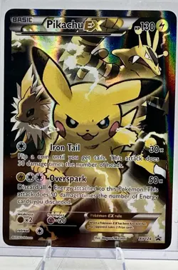 Pokemon TCG Pikachu EX XY124 Black Star Promo Holo NM - Image 3