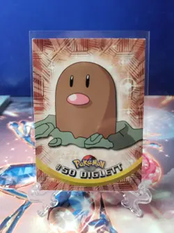 DIGLETT #50 BLUE Logo NON-HOLO SERIES 1 TOPPS Pokemon TCG LP - Image 1