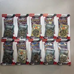 Pokemon Scarlet & Violet Obsidian Flames Checklane Blister Pack Lot Of 10 820650853319 - Image 1