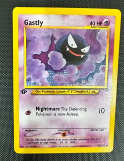 Pokemon 2002 Neo DESTINY 1st Edition GASTLY 65/105 NM - never played - Image 1