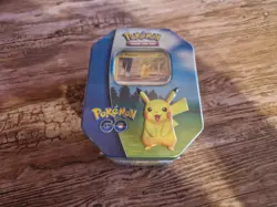 Pokemon TCG Pikachu GO Tin - Factory Sealed - 4 Booster Packs + Promo Card - Image 1