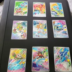 Pokemon TCG First Partner ILLUSTRATION COLLECTION 9 CARD SET - Series 1 Promo - Image 1