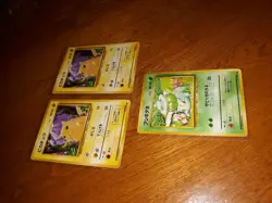 PIKACHU x2 - No. 025 - Japanese Base Set - Pokemon - Common BULBASAUR No. 001 - Image 1