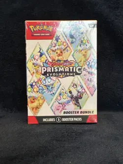 Pokemon Scarlet & Violet Prismatic Evolutions Booster Bundle 6 Packs New Sealed - Image 1