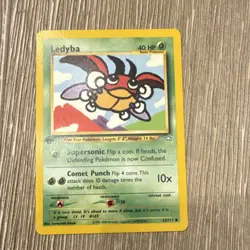 Pokemon Neo Genesis Ledyba 63/111 Regular Common Basic 40 HP Wizards 2000 - Image 1