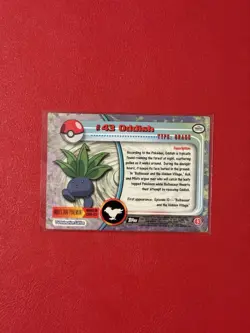 Oddish #43 - 1999 Topps Pokemon TV Series 1999 - Image 2