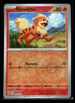 2023 Scarlet & Violet Series - Scarlet & Violet - 151 Growlithe Reverse Holo #58 - Image 1