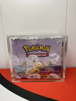 Pokemon TCG Sword & Shield: Vivid Voltage Booster Box SEALED w/ Acrylic Case - Image 1