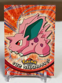 1999 Topps Pokemon #32 Nidoran (TV Animation Series 1) 1st Print Blue Logo NM - Image 1