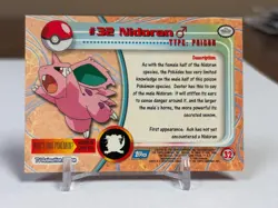 1999 Topps Pokemon #32 Nidoran (TV Animation Series 1) 1st Print Blue Logo NM - Image 2