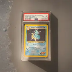 Pokemon Misty's Seadra Prerelease Holo Promo Gym Heroes #009/132 2000 PSA 8 - Image 1