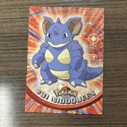 1999 Topps Pokemon #31 Nidoqueen TV Animation Edition Blue Logo - Image 1