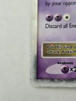 Mewtwo LV.X DP28 Diamond and Pearl Pokemon TCG black star promo HP / Damaged - Image 2