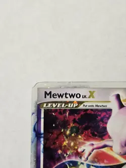 Mewtwo LV.X DP28 Diamond and Pearl Pokemon TCG black star promo HP / Damaged - Image 5