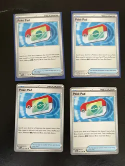 Poke Pad 081/088 Pokemon TCG ME: Perfect Order x4 Trainer Common Play Set - Image 1