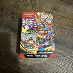 Pokemon TCG: Mega Evolution Factory Sealed Booster Bundle Box 6 Packs - Image 1