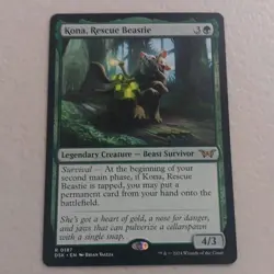Kona, Rescue Beastie - Duskmourn :House of Horrors MTG NM - Image 1