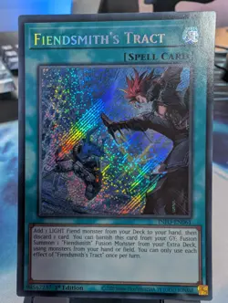 YuGiOh! Fiendsmith's Tract INFO-EN061 Secret Rare 1st Ed - Image 1