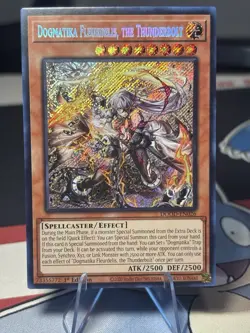 Dogmatika Fleurdelis, the Thunderbolt DOOD-EN026 Secret Rare 1st Ed NM Yu-Gi-Oh! - Image 1