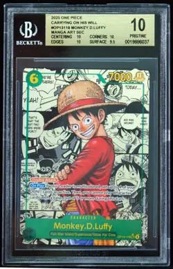 Monkey.D.Luffy #OP13118 BGS 10 One Piece Card - Image 1