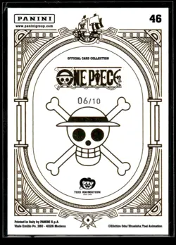 Panini One Piece Treasure Box Chopper Scratched Silver Foil Holo #/10 #46 NM - Image 2