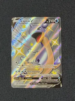 Pokemon TCG Shining Fates Lapras V VMAX Shiny Holo Card Lot 3 Cards - Image 3