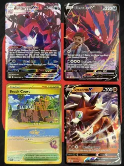 Pokemon TCG 4 Card Lot Trainer Gallery Illustration Rare Holo Waifu NM SWSH VMAX - Image 1