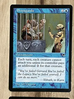 Awesome Magic The Gathering MTG Card Propaganda X4 Tempest LP/NM - Image 2