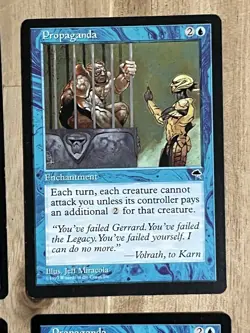 Awesome Magic The Gathering MTG Card Propaganda X4 Tempest LP/NM - Image 3