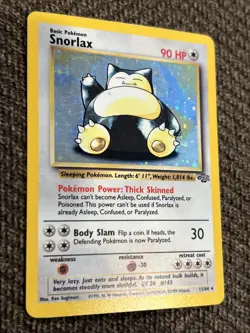 Pokemon Snorlax Jungle Holo Rare 11/64 90HP Wizards of the Coast Card LP/MP - Image 2