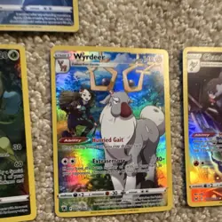 Pokemon TCG Full Art Holo Lot 7 Cards 2022 Snorlax Hoothoot Roserade Wyrdeer - Image 5
