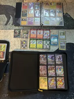 Huge Pokemon Binder Collection Lot 300+ Cards - Image 1