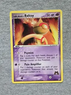Team Magmas Baltoy 32/95 Regular Uncommon Team Magma vs Aqua Pokemon Card - Image 1