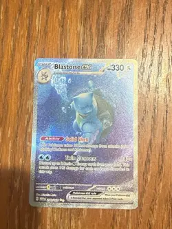 Pokemon TCG Blastoise EX 200/165 Scarlet & Violet 151 Holo Card Sir NM Condition - Image 1