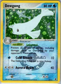 Dewgong 3/112 Reverse Holo FireRed & LeafGreen - Pokemon Card - NM - Image 1
