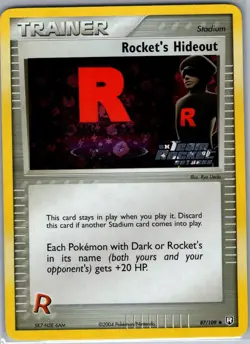 Rocket's Hideout 87/109 Reverse Holo Team Rocket Returns - Pokemon Card - NM - Image 1