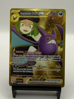 Pokemon Card Team Rocket's Crobat ex 242/182 Hyper Rare Destined Rivals NM - Image 1