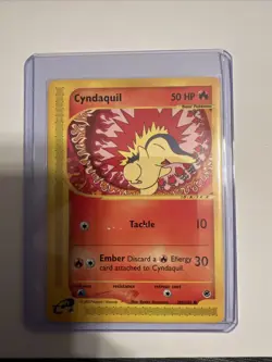Pokemon TCG Cyndaquil Expedition Base Set, Card 105/165, Regular Common - Image 1