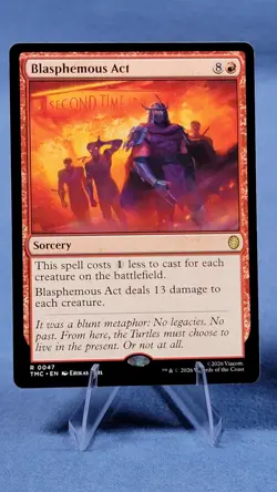 Blasphemous Act #47 R - Teenage Mutant Ninja Turtles TMNT - Non-Foil Mtg - Image 1