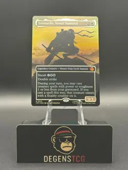 Leonardo, Sewer Samurai (Borderless) Teenage Mutant Ninja Turtles Foil 0215 MTG - Image 1