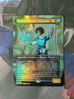 Zimone, Mystery Unraveler - Borderless Foil | 7% Off 2+ | Duskmourn | NM MTG - Image 1