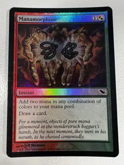 MTG FOIL Manamorphose Shadowmoor from the Original set English Instant MP - Image 1