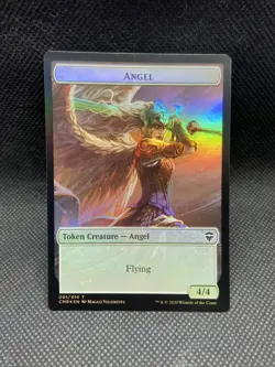 Angel Token Foil / Salamander Warrior Token Foil (2-Sided) - Commander Legends - Image 2