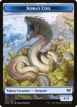 MTG 1X KOMA'S COIL TOKEN KALDHEIM NEAR MINT/MINT - Image 1