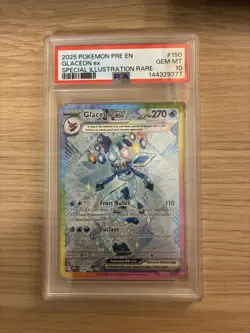 Pokemon 2025 Glaceon ex 150/131 SIR Prismatic Evolutions GEM MINT PSA 10 - Image 1