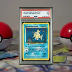 2001 POKEMON NEO REVELATION #66 SHINING MAGIKARP-HOLO PSA 7 - Image 1
