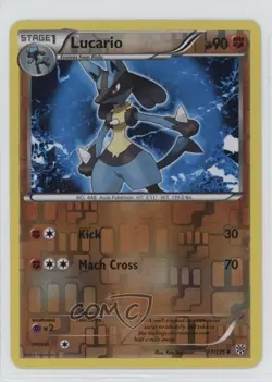 Lucario Reverse Foil Pokemon Black & White Plasma Storm #77 - Image 1